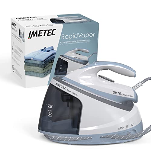 Imetec Rapidvapor Ferro da Stiro Generatore di Vapore, Piastra Fluid Ceramic a...